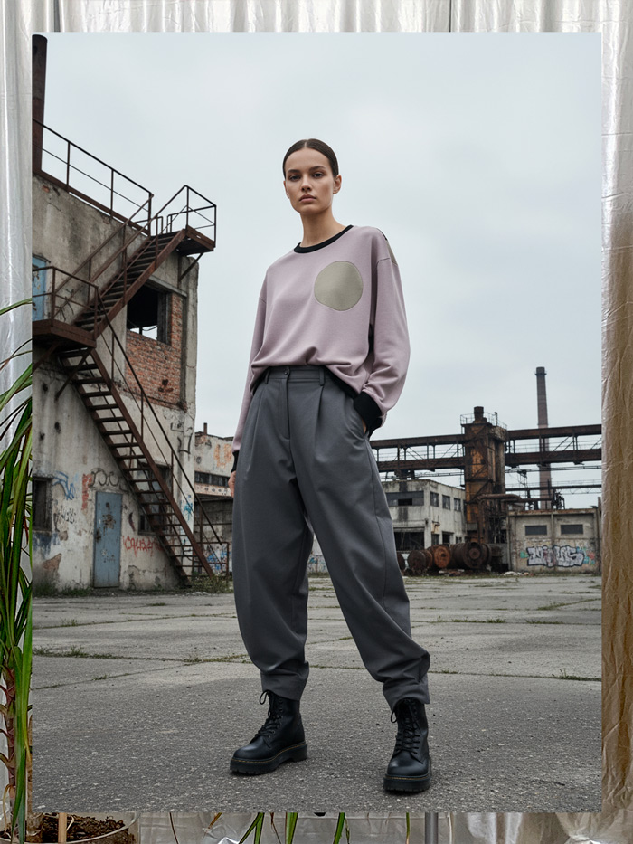 Contemporary garment designed and produced by GRAAMAARG Studio Athens
