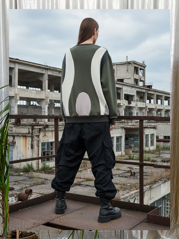 Contemporary garment designed and produced by GRAAMAARG Studio Athens