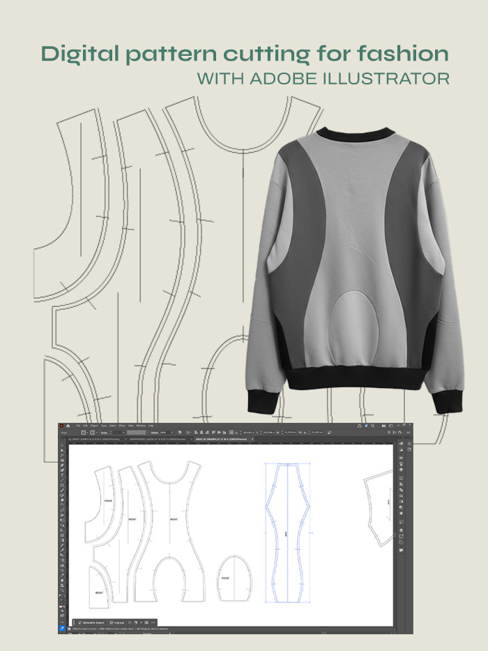 Digital pattern cutting - Ψηφιακός σχεδιασμός υφάσματος